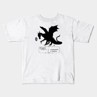 Definition of "Dragon" Kids T-Shirt